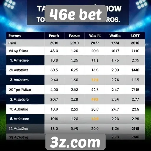 Comparativo de odds no site 46e bet
